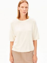 ARMEDANGELS koszula z dzianiny z zawartością lnu - SL Linen Blend Kobiety beżowy, L. Brązowe koszule damskie ARMEDANGELS, l, bez wzorów, z bawełny, bez kołnierzyka, bez ramiączek. Za 279.95 zł.