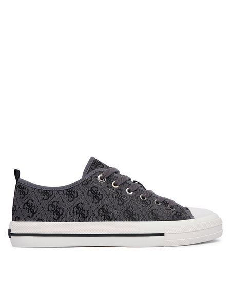 Guess Trampki FMJCLI FAL12 Szary. Szare trampki męskie Guess, z aplikacjami, z materiału, bez zapięcia. Za 192.99 zł.