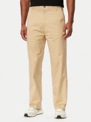 HUGO Spodnie materiałowe Cino261 50567278 Beżowy Straight Fit. Brązowe spodnie materiałowe męskie Hugo, bez wzorów, z bawełny. Za 404.99 zł.