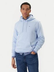 Tommy Jeans Bluza DM0DM20742 Błękitny Regular Fit. Niebieskie bluzy męskie Tommy Jeans, m, bez wzorów, z bawełny, bez ramiączek, bez kaptura. Za 329.99 zł.