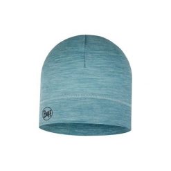 Czapka termoaktywna Buff Lightweight Merino Beanie - solid pool. Żółte czapki damskie Buff, na zimę, bez wzorów, sportowe. Za 126.99 zł.