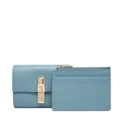 Portfel Furla. Niebieskie portfele damskie Furla. Za 674.99 zł.