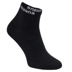 Skarpety Unisex Adult Igino Mid Cut (zestaw 3 Sztuk). Czarne skarpetki damskie IGUANA, bez wzorów. Za 43.99 zł.