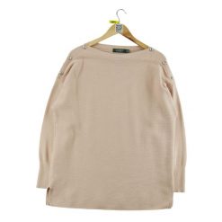 Second life - Damski różowy sweter - Stan dobry. Czerwone swetry nierozpinane damskie Ralph Lauren, bez wzorów, sportowe, bez kołnierzyka, bez ramiączek. Za 106.46 zł.