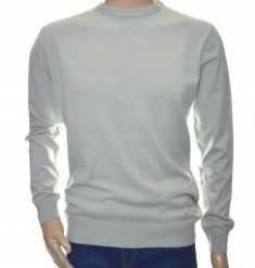 Sweter męski z kaszmiru i wełny merynosów kaszmirowy XL szary 113. Szare swetry męskie Giovane Ricco, m, bez wzorów, z kaszmiru, bez kołnierzyka, bez ramiączek. Za 139.99 zł.