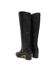 LAUREN RALPH LAUREN Kozaki Charly Bo Tal 802967813001 Czarny. Czarne kozaki damskie Lauren Ralph Lauren, bez wzorów, ze skóry, bez obcasa, na słupku, bez zapięcia. Za 1,329.00 zł.