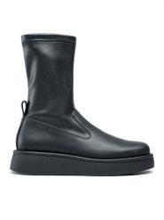 Jenny Fairy Botki ENERGY-01HZ Szary. Szare botki damskie Jenny Fairy, bez wzorów, ze skóry, bez obcasa, na płaskiej podeszwie, bez zapięcia. Za 199.99 zł.