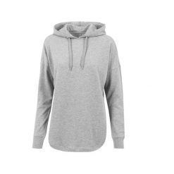 Damska bluza oversize z kapturem Build Your Brand. Szare bluzy damskie BUILD YOUR BRAND, xl, bez wzorów, z dresówki, bez ramiączek, z kapturem. Za 160.00 zł.
