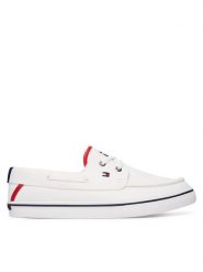 Tommy Hilfiger Tenisówki Th Boat Vulc Sneaker Canvas FM0FM05877 Biały. Białe trampki męskie Tommy Hilfiger, bez wzorów, z materiału, bez zapięcia. Za 369.99 zł.