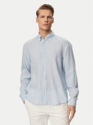 BOSS Koszula H-Liam 50556077 Niebieski jasny Regular Fit. Niebieskie koszule męskie Boss, m, bez wzorów, ze lnu, bez kołnierzyka, bez ramiączek. Za 599.99 zł.