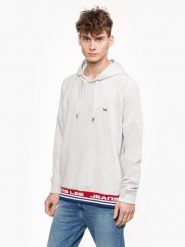 LEE BLOCKING HOODIE MĘSKA BLUZA SHARP GREY MELE L82GQV03 112122037. Szare bluzy męskie Lee, l, bez wzorów, bez kaptura. Za 149.99 zł.