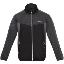 Kurtka Softshell Regatta Yare VI dla Mężczyzn - Komfort i Ochrona. Czarne kurtki sportowe męskie Regatta, m, bez wzorów, z softshellu, bez kaptura, trekkingowe. Za 235.99 zł.
