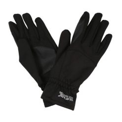 Rękawiczki softshellowe Gloves III. Czarne rękawiczki damskie Regatta, bez wzorów, z softshellu. Za 118.00 zł.