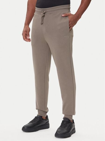 HUGO Spodnie dresowe Dayote232 50489617 Beżowy Regular Fit. Brązowe spodnie sportowe męskie Hugo, m, bez wzorów, z bawełny. Za 299.99 zł.