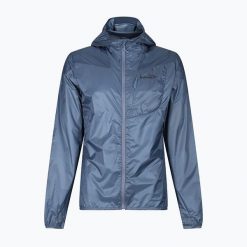 Kurtka do biegania męska Inov-8 Windshell Full Zip. Niebieskie kurtki męskie Inov-8, l, bez wzorów, z materiału, bez kaptura, do biegania. Za 359.99 zł.