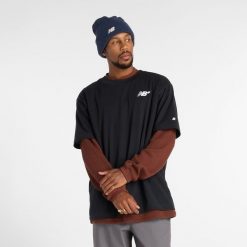 Koszulka męska New Balance Numeric MT53706BK – czarna. Czarne koszulki sportowe męskie New Balance, m, bez wzorów, z bawełny, bez ramiączek. Za 129.99 zł.