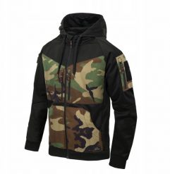 ROGUE Hoodie (FullZip) - Black / US Woodland - XL/Regular. Czarne bluzy sportowe męskie Helikon, m, bez wzorów, bez kaptura. Za 319.99 zł.