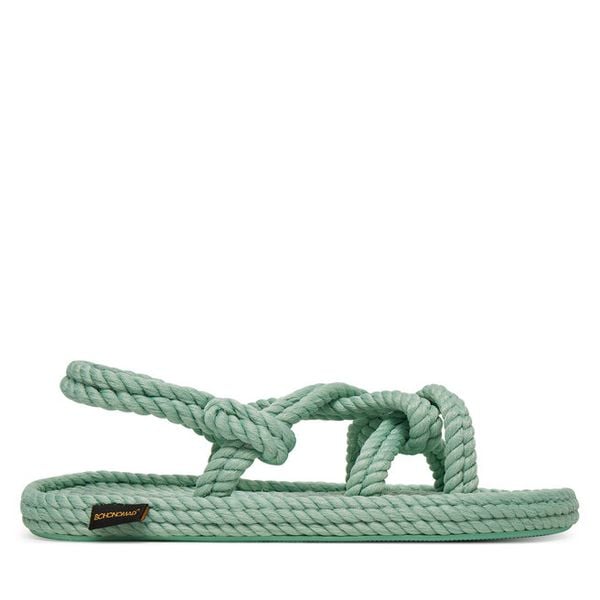 Sandały Bohonomad. Zielone sandały damskie Bohonomad, bez wzorów, bez obcasa, na płaskiej podeszwie, bez zapięcia. Za 279.99 zł.