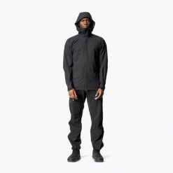 Kurtka przeciwdeszczowa męska Houdini BFF. Czarne kurtki męskie Houdini, m, bez wzorów, bez kaptura. Za 1,279.00 zł.
