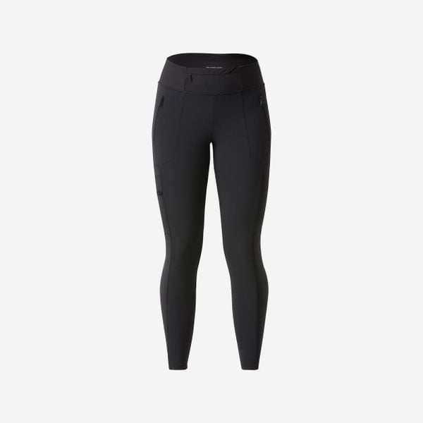 Legginsy trekkingowe damskie Simond Travel 500. Czarne legginsy damskie SIMOND, bez wzorów, z elastanu. Za 159.99 zł.