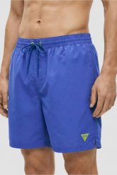 GUESS Granatowe męskie kąpielówki New Basic, Rozmiar XXL. Niebieskie kąpielówki męskie Guess, l, z aplikacjami. W wyprzedaży za 149.99 zł.