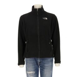 Second life - Kurtka polarowa TNF Black dla kobiet - Stan bardzo dobry. Czarne kurtki sportowe damskie The North Face, m, bez wzorów, z materiału, bez ramiączek, bez kaptura, trekkingowe. Za 169.16 zł.