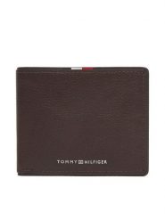 Tommy Hilfiger Portfel Th Corp Mini Cc Wallet AM0AM13739 Brązowy. Brązowe portfele męskie Tommy Hilfiger, bez wzorów, ze skóry. Za 179.99 zł.