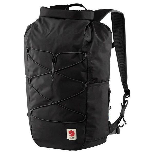 Plecak miejski High Coast Rolltop 26. Czarne plecaki męskie Fjällräven, bez wzorów, z materiału. Za 533.25 zł.