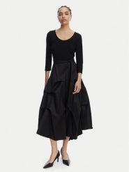 Joseph Ribkoff Sukienka koktajlowa 261720 Czarny Regular Fit. Czarne sukienki damskie Joseph Ribkoff, bez wzorów, z syntetyku, wizytowe, bez kołnierzyka, bez ramiączek. Za 1,419.00 zł.