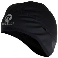 Czapka pod kask unisex Rogelli Lazio, softshellowa. Czarne czapki damskie Rogelli, na zimę, bez wzorów. Za 70.00 zł.