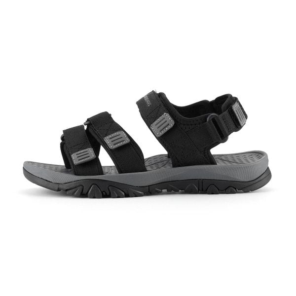 Sandały turystyczne unisex Alpine Pro Gode. Czarne buty zimowe męskie Alpine Pro, na lato, bez wzorów, z materiału, klasyczne, bez zapięcia. Za 259.00 zł.
