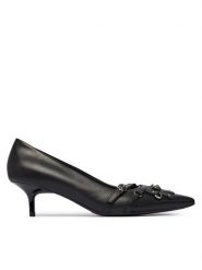 PINKO Czółenka Gloria 27 SD0597P001 Czarny. Czarne czółenka damskie Pinko, bez wzorów, bez obcasa, bez zapięcia. Za 1,139.00 zł.