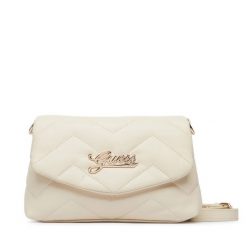 Torebka Guess. Białe listonoszki damskie Guess, z aplikacjami, bez dodatków. Za 264.99 zł.