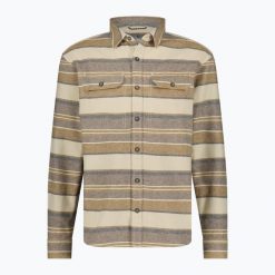 Koszula męska Royal Robbins Clouds Rest Hemp. Brązowe koszule męskie ROYAL ROBBINS, m, bez wzorów, casualowe, bez kołnierzyka, bez ramiączek. Za 399.00 zł.