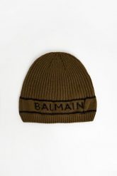 Czapka męska kaszmirowa BALMAIN. Czapki męskie Balmain, bez wzorów, z kaszmiru. W wyprzedaży za 987.35 zł.