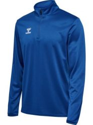 HUMMEL bluza sportowa 1/2 zamek hmlESSENTIAL HALF-ZIP. Niebieskie bluzy damskie Hummel, xl, bez wzorów, z materiału, klasyczne, bez ramiączek, bez kaptura. Za 100.00 zł.