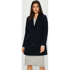 G-Star Raw - Płaszcz. Niebieskie płaszcze damskie G-Star Raw, l, bez wzorów, z materiału, klasyczne, bez kołnierzyka, bez kaptura. W wyprzedaży za 899.90 zł.