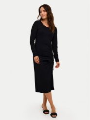 Kaffe Sukienka codzienna Becca 10508889 Czarny Slim Fit. Czarne sukienki damskie Kaffe, na co dzień, s, bez wzorów, z wiskozy, bez kołnierzyka, bez ramiączek, proste. Za 239.99 zł.