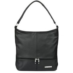 Listonoszka skórzana czarna shopperka Beltimore I66. Czarne shopperki damskie bez wzorów, ze skóry, bez dodatków. Za 189.90 zł.