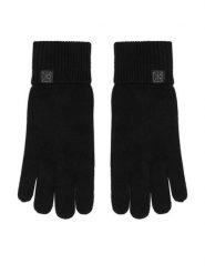 Calvin Klein Rękawiczki Emblem LV14D8016G Czarny. Czarne rękawiczki męskie Calvin Klein, bez wzorów, z dzianiny. Za 349.99 zł.