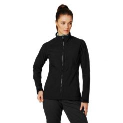 Kurtka damska Helly Hansen paramount softshel. Czarne kurtki sportowe damskie Helly Hansen, xs, bez wzorów, bez ramiączek, bez kaptura, trekkingowe. Za 534.85 zł.