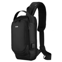 Czarna saszetka męska na ramię wykonana ze skóry ekologicznej Rovicky R-88039. Czarne torby na ramię męskie ROVICKY, ze skóry ekologicznej, na ramię. Za 79.99 zł.