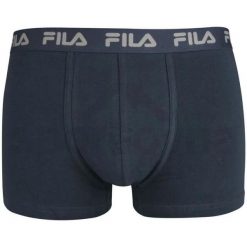 Fila bokserki męskie 1‑pack Navy, S. Niebieskie bokserki męskie Fila, bez wzorów, z bawełny. Za 131.99 zł.