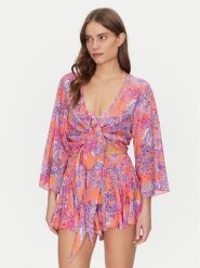 Guess Bluzka E5GH01 WH3X2 Kolorowy Regular Fit. Bluzki damskie Guess, xl, z aplikacjami, z wiskozy, bez kołnierzyka, bez ramiączek. Za 249.99 zł.