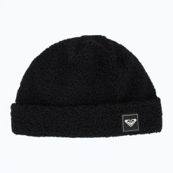 Czapka zimowa damska ROXY Valwood. Czarne czapki damskie Roxy, na zimę, bez wzorów, z materiału, eleganckie. Za 159.99 zł.