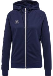Damska bawełniana bluza z kapturem zapinana na zamek Hummel Move Grid. Niebieskie bluzy damskie Hummel, na wiosnę, xs, bez wzorów, z bawełny, klasyczne, bez ramiączek, z kapturem. Za 239.20 zł.