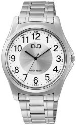 Zegarek męski QQ C41A-002P srebrny. Szare zegarki męskie Q&Q, bez wzorów, srebrne. Za 160.00 zł.