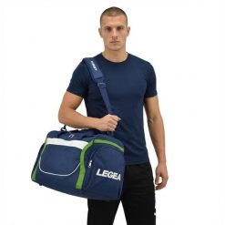 Torba sportowa MODENA NEW. Niebieskie torby sportowe męskie Legea, bez wzorów. W wyprzedaży za 84.50 zł.