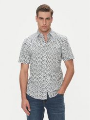 Tommy Hilfiger Koszula MW0MW38585 Beżowy Slim Fit. Brązowe koszule męskie Tommy Hilfiger, l, bez wzorów, z bawełny, bez kołnierzyka, bez ramiączek. Za 209.99 zł.