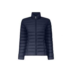 Kurtka puchowa damska JOTT Maia. Niebieskie kurtki sportowe damskie Jott, m, bez wzorów, z puchu, bez ramiączek, bez kaptura, trekkingowe. Za 766.00 zł.